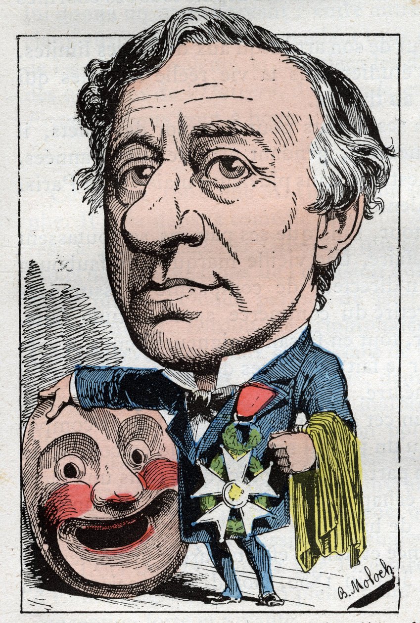 Portrait of Francois Jules Edmond Got (1822 - 1901) French actor by Moloch