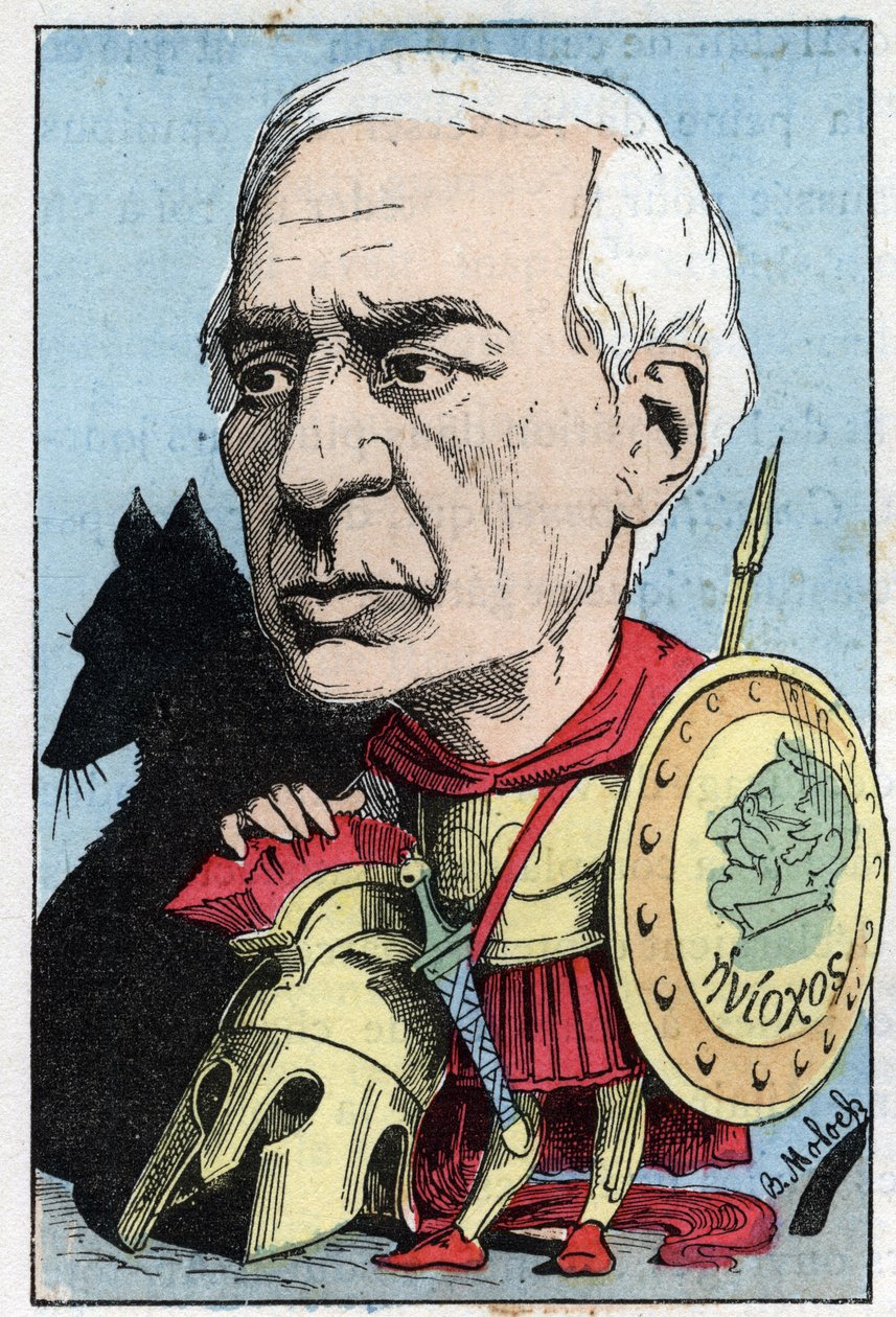 Portrait of Jules Barthelemy Saint Hilaire, French erudit and politician by Moloch