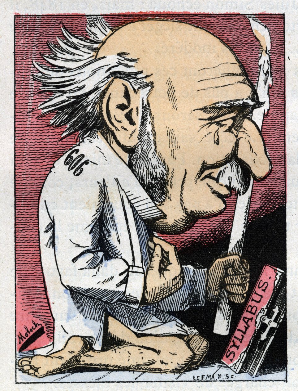 Portrait of Jules Simon, French politician by Moloch
