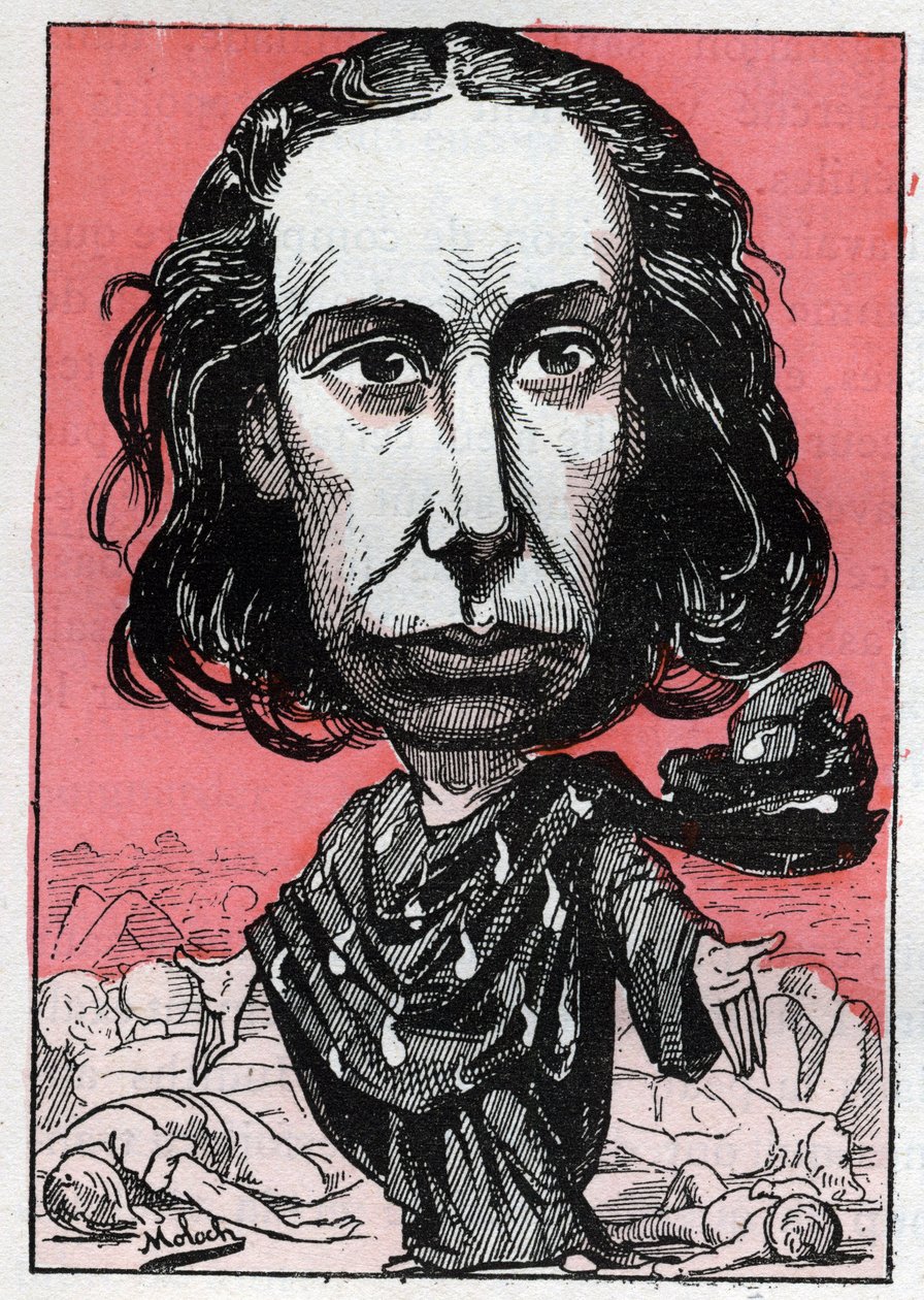 Portrait of Louise Michel (1830-1905), teacher, worker activist, anarchist, nicknamed the 