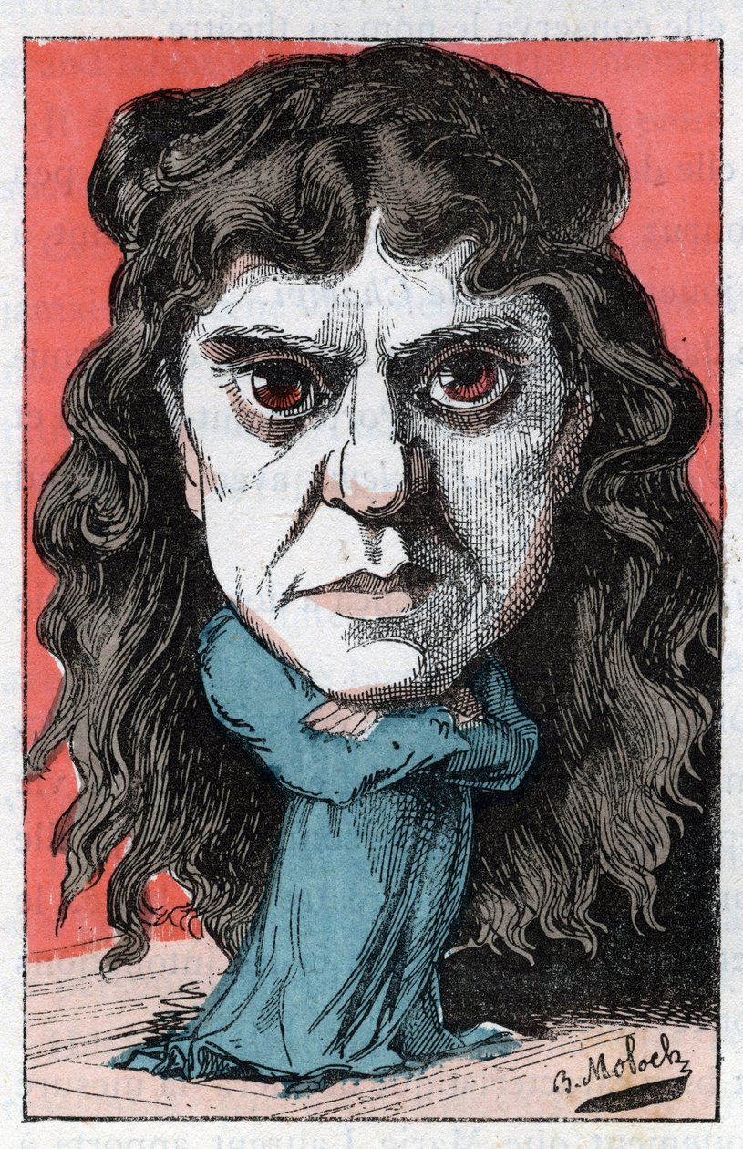 Portrait of Marie Laurent or Marie Luguet French dramatic artist of the 19th century in 