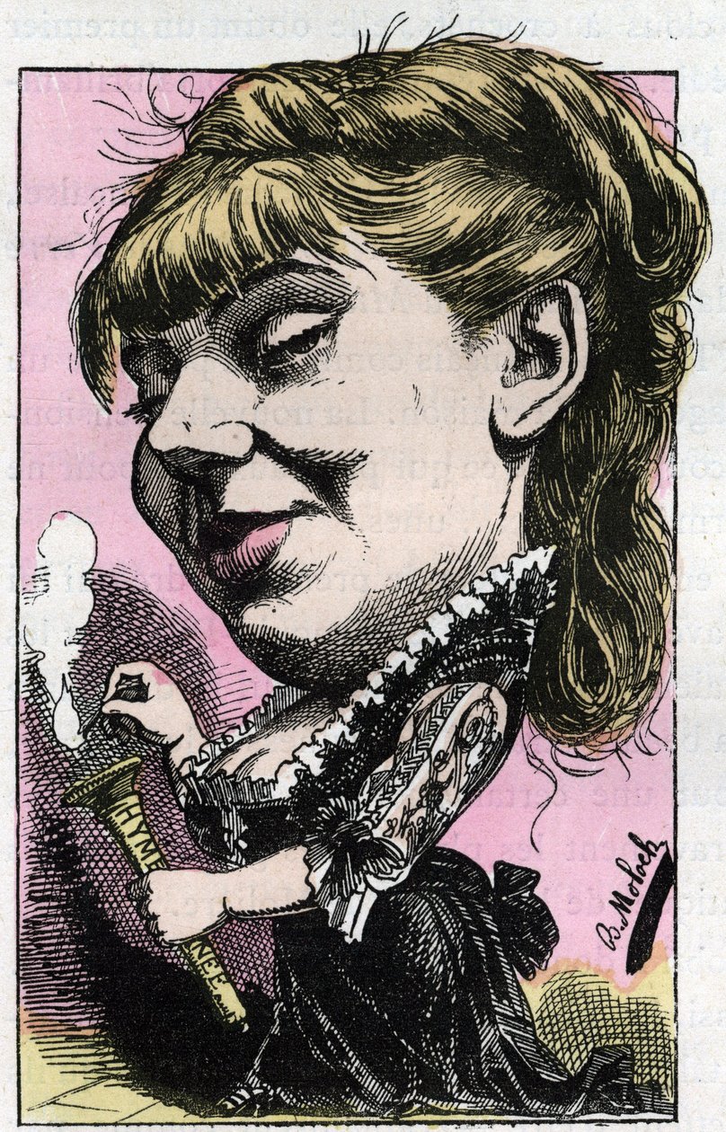 Portrait of Sophie Croizette, member of the Comedie-Francaise by Moloch