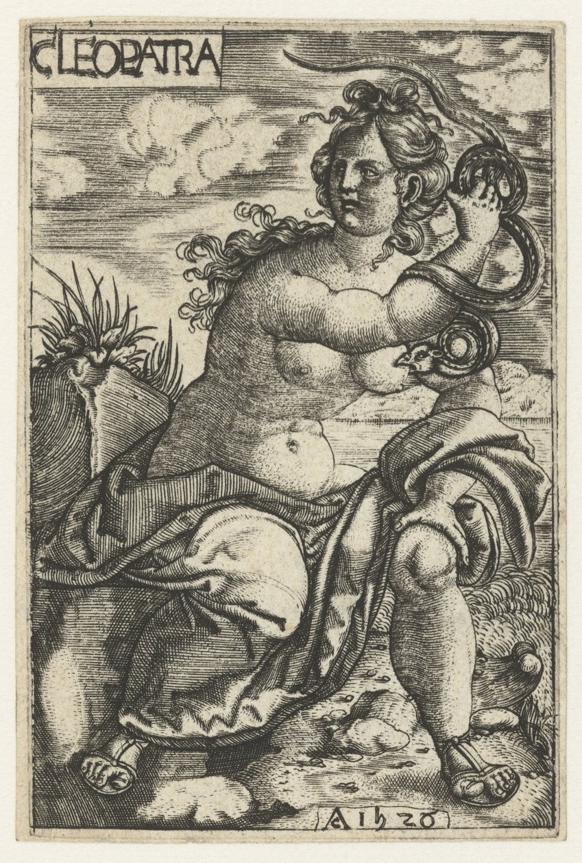 Cleopatra with Snake by Monogrammist AC