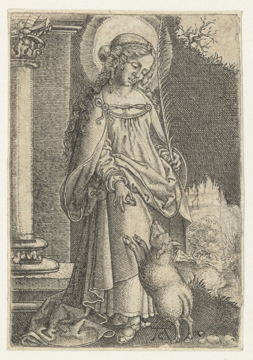 Saint Agnes by Monogrammist AC: Buy fine art print