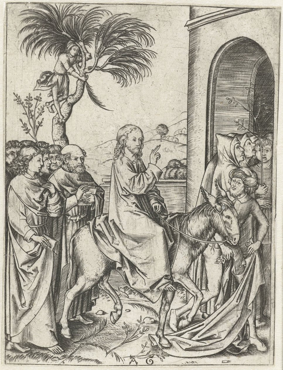 Entry of Christ into Jerusalem by Monogrammist AG