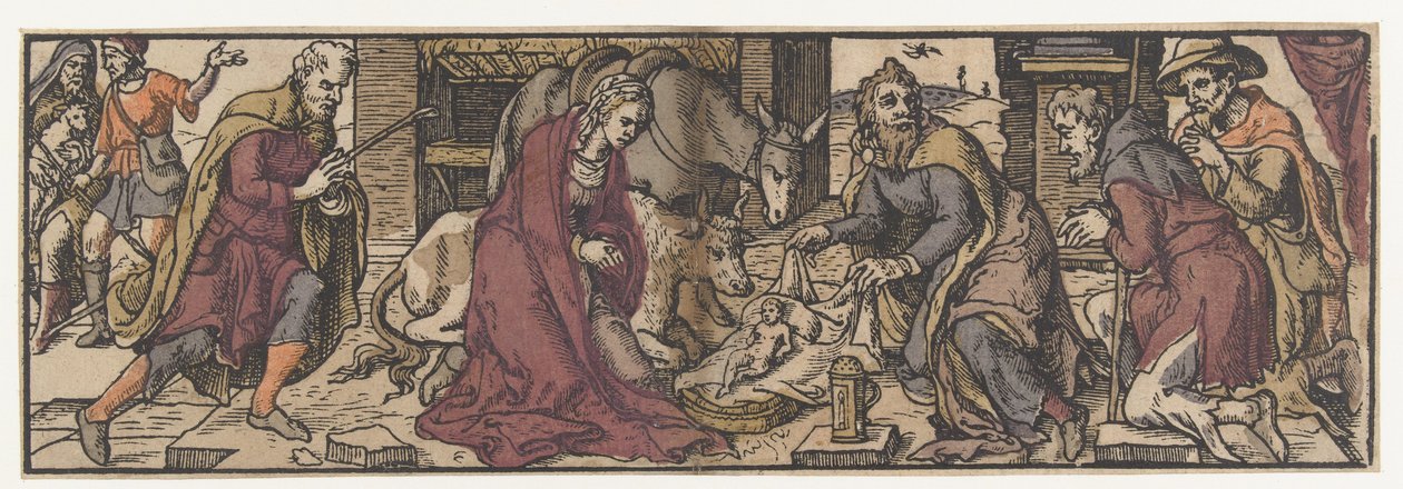 Adoration of the shepherds by Monogrammist AI