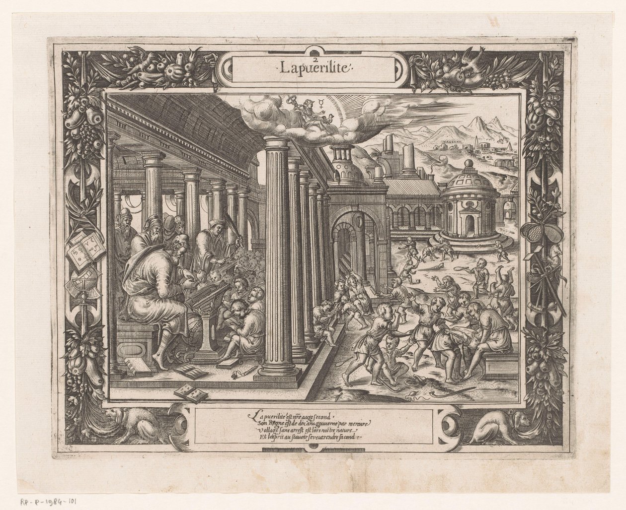 Childhood Under the Influence of Mercury by Monogrammist HF (graveur)