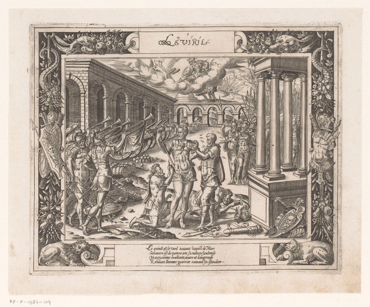 Middle Age Under the Influence of Mars (Les Figures et Pourtraicts des Sept Aages de L