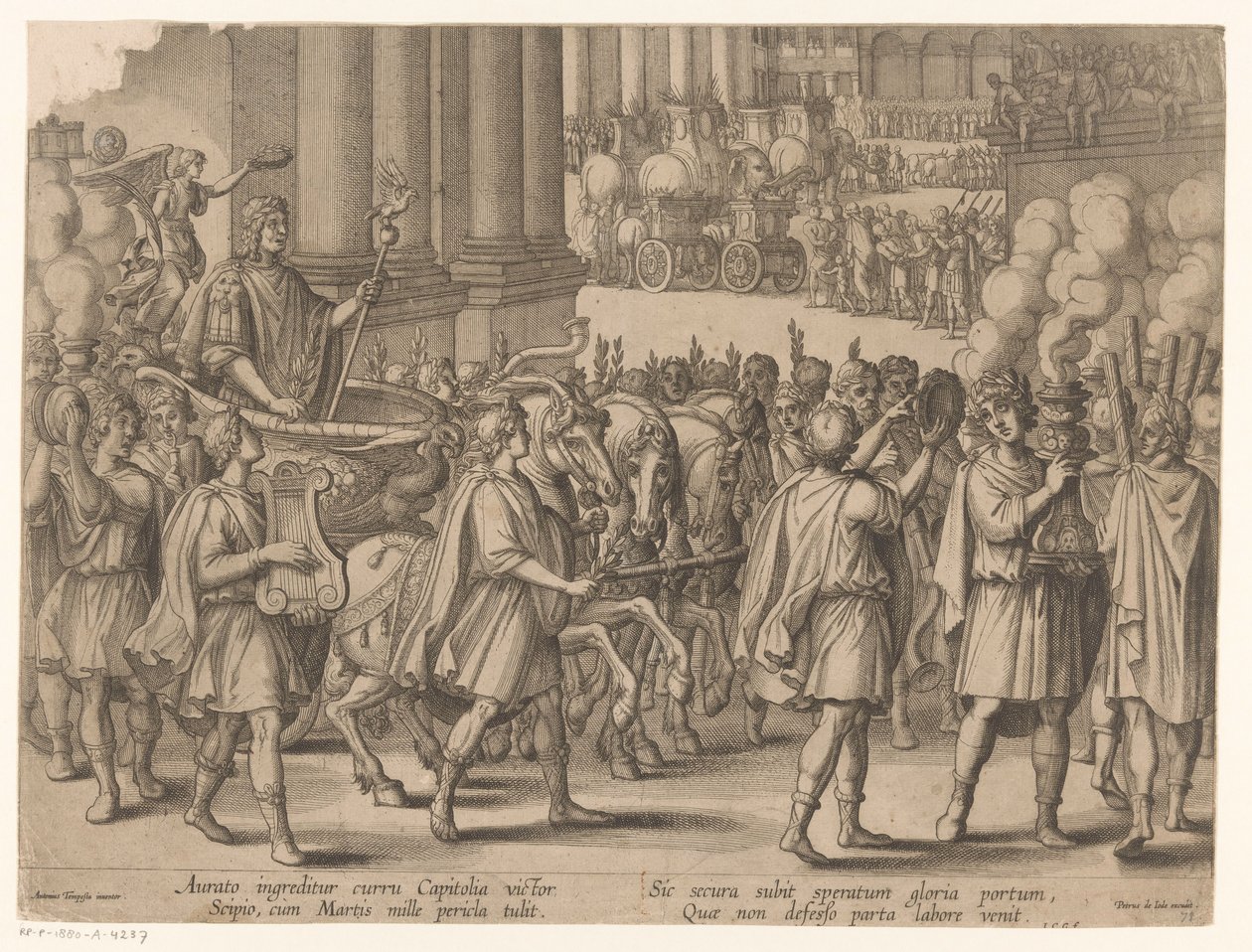 Triumphal Entry of Scipio Africanus after His Victory over Carthage (History of Scipio Africanus series) by Monogrammist ICG