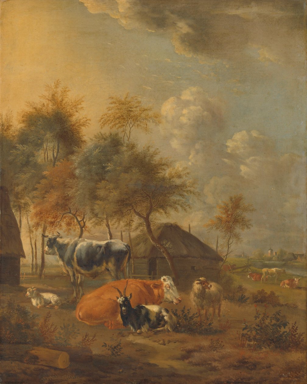 Landscape with Animals by Monogrammist IL