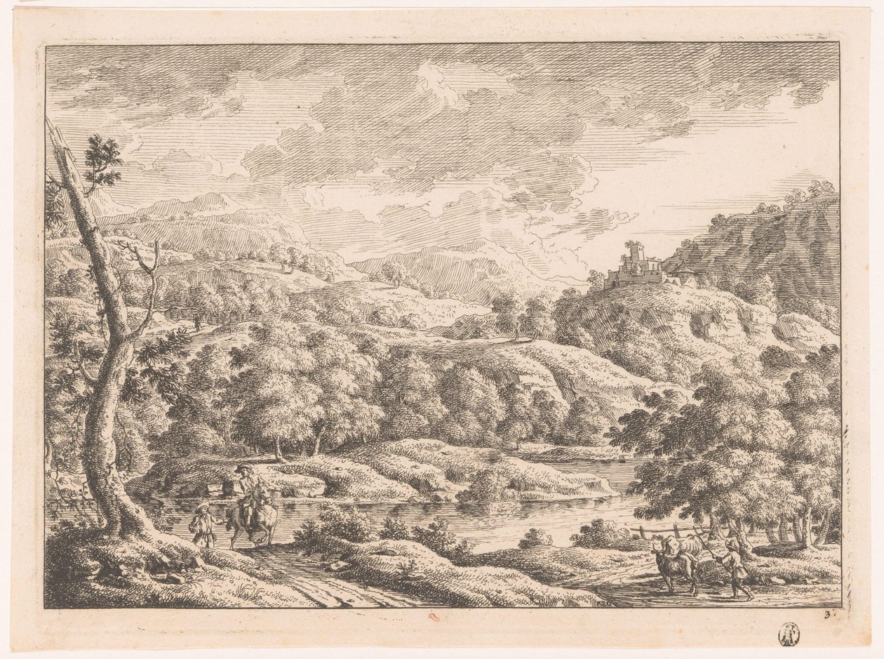 Landscape with Shepherd by Monogrammist MEG