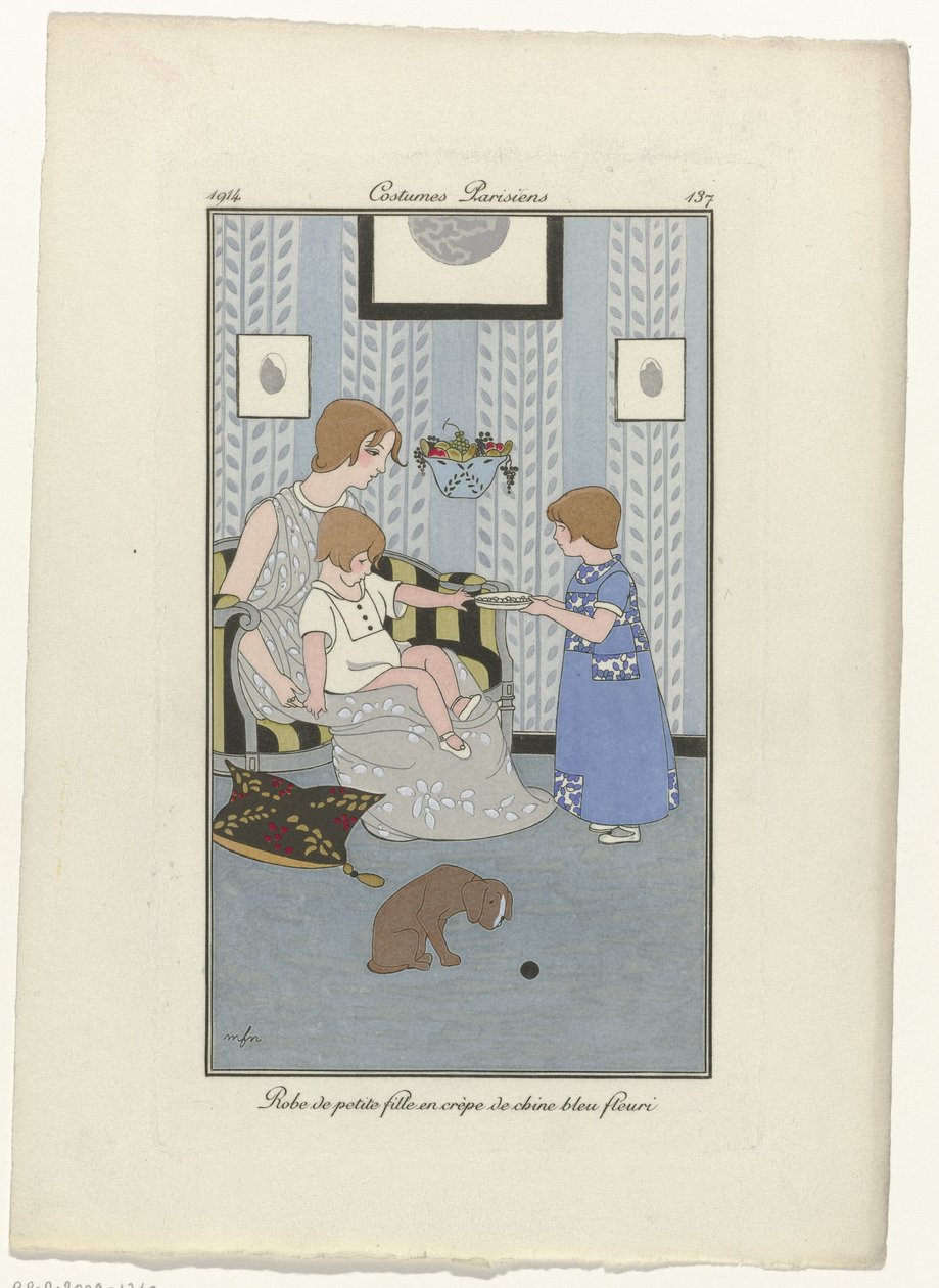 Journal des Dames et des Modes, Costumes Parisiens, 1914, No. 137: Little Girl