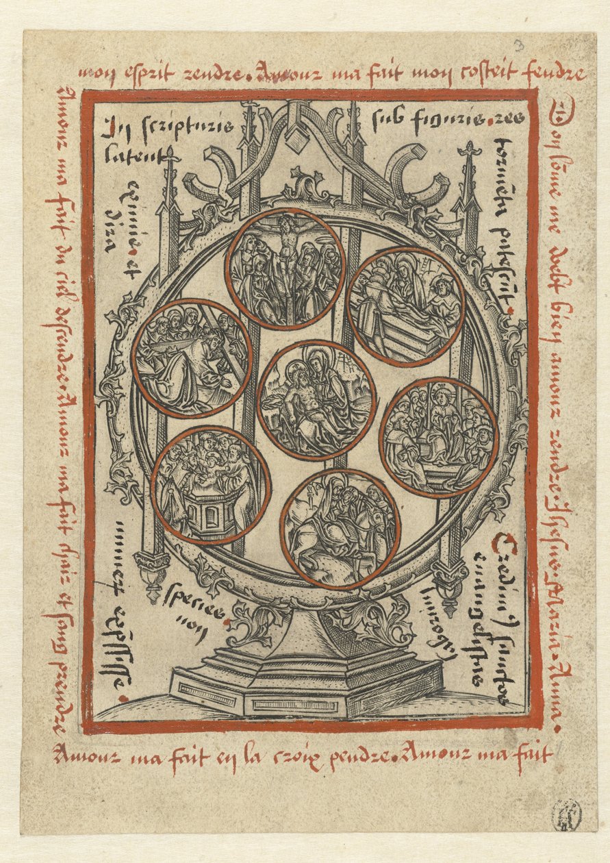 Seven Sorrows of Mary by Monogrammist S