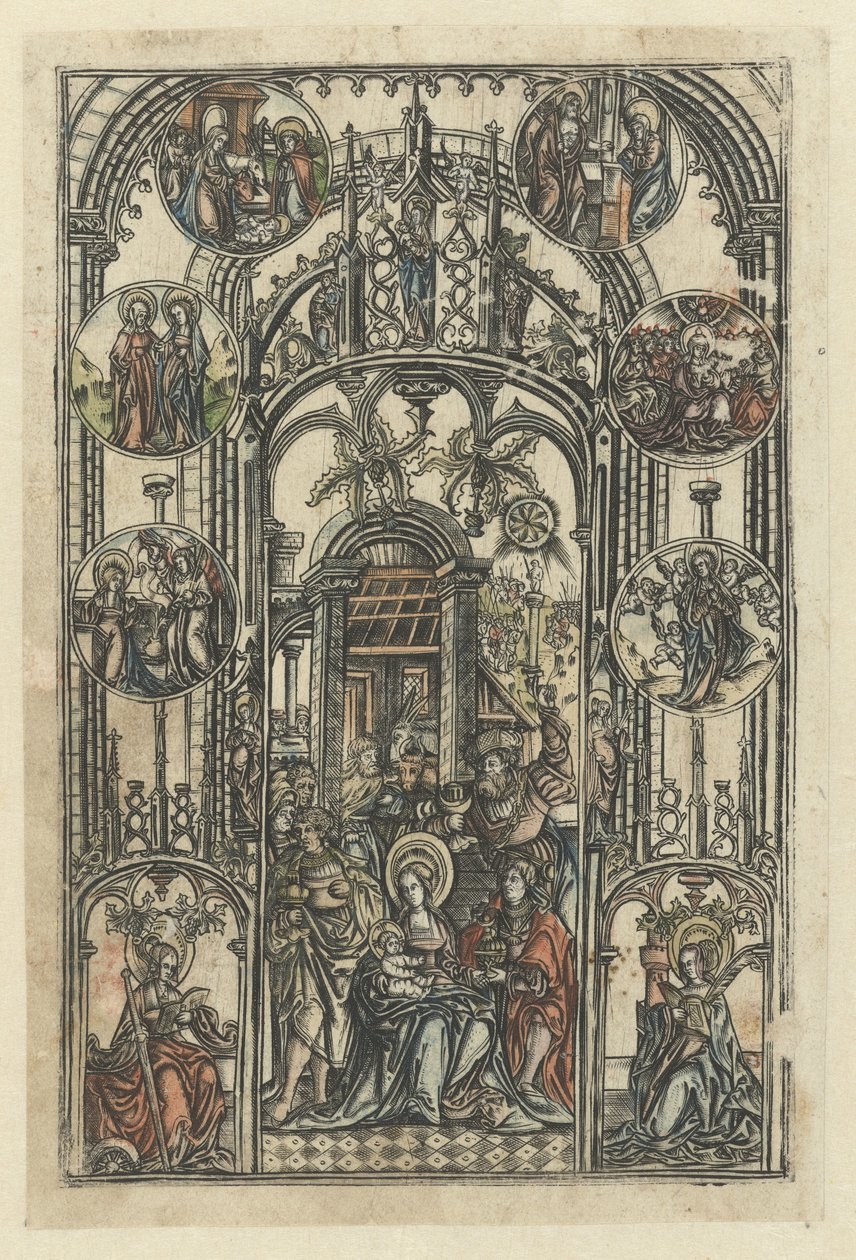 The Adoration of the Magi by Monogrammist S: Fine art print