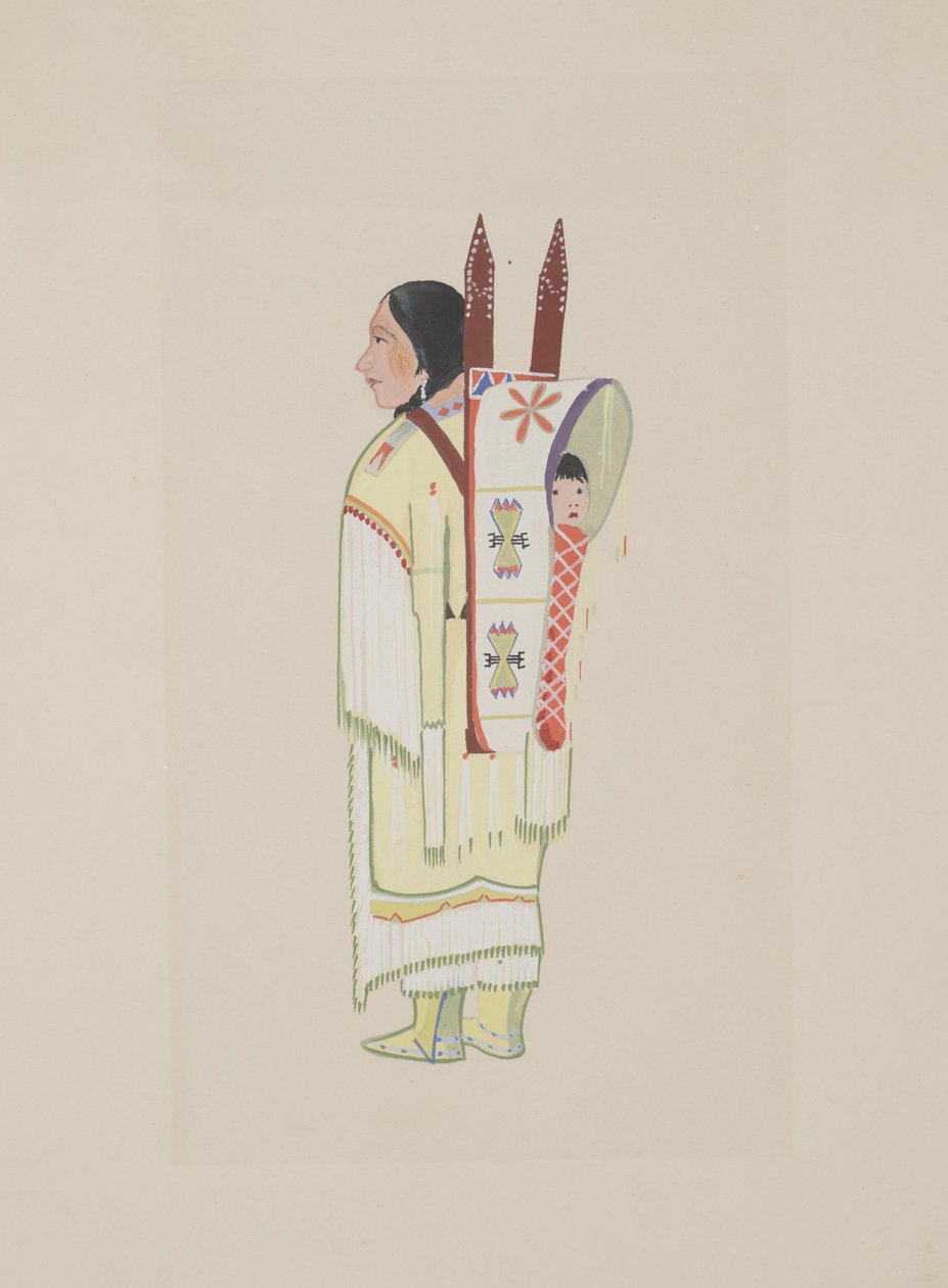 Kiowa Squaw, c.1934 by Monroe Tsatoke