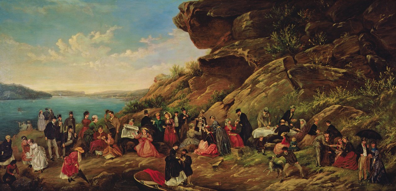Picnic on Clark Island, 1870 by Montague Scott