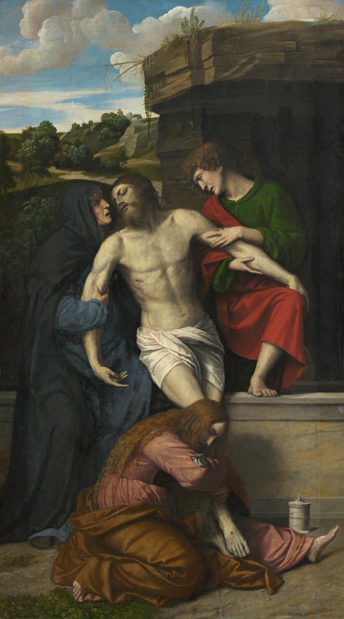 Entombment of Christ by Moretto da Brescia  