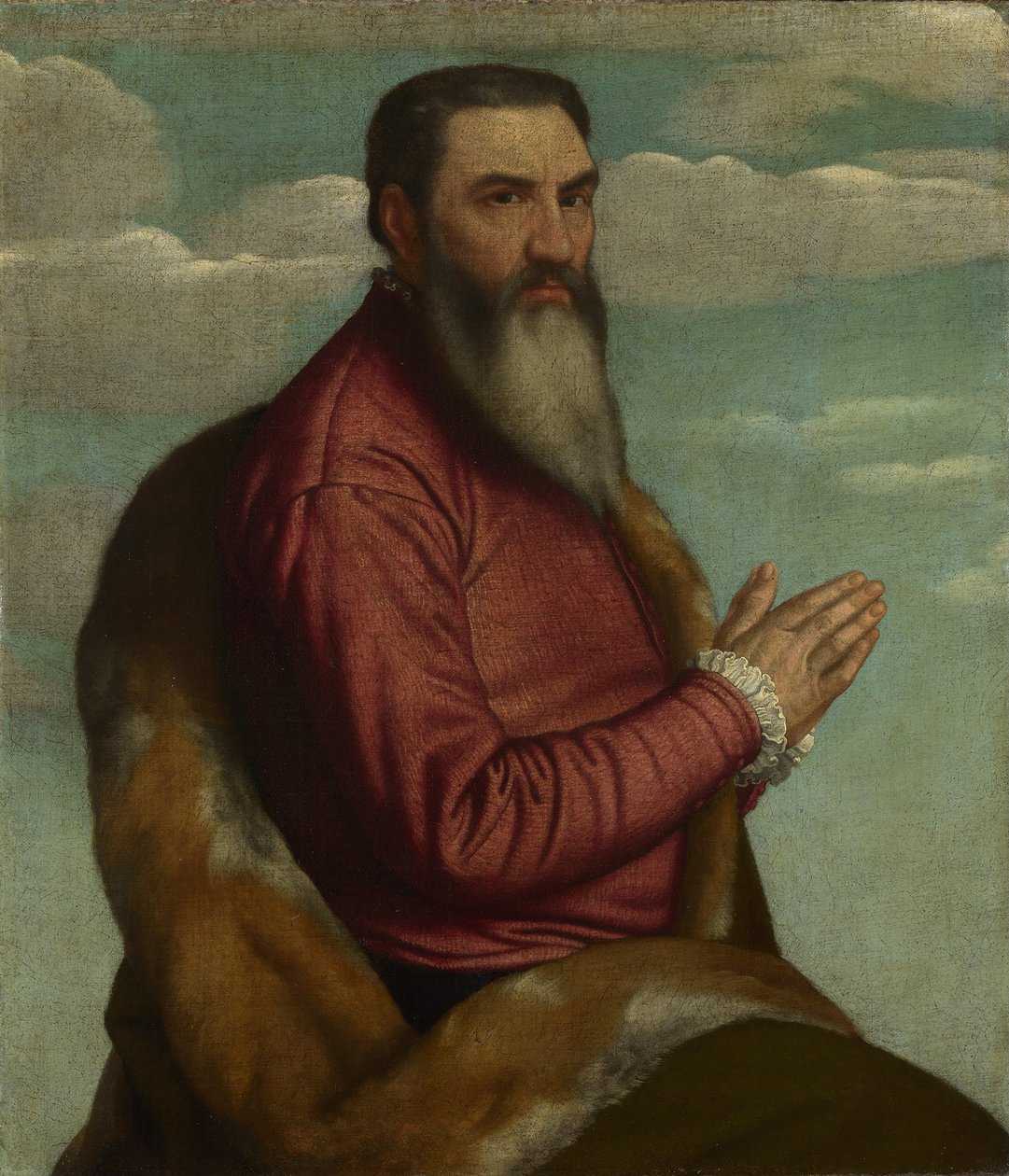 Praying Man with a Long Beard, c. 1545 by Moretto da Brescia