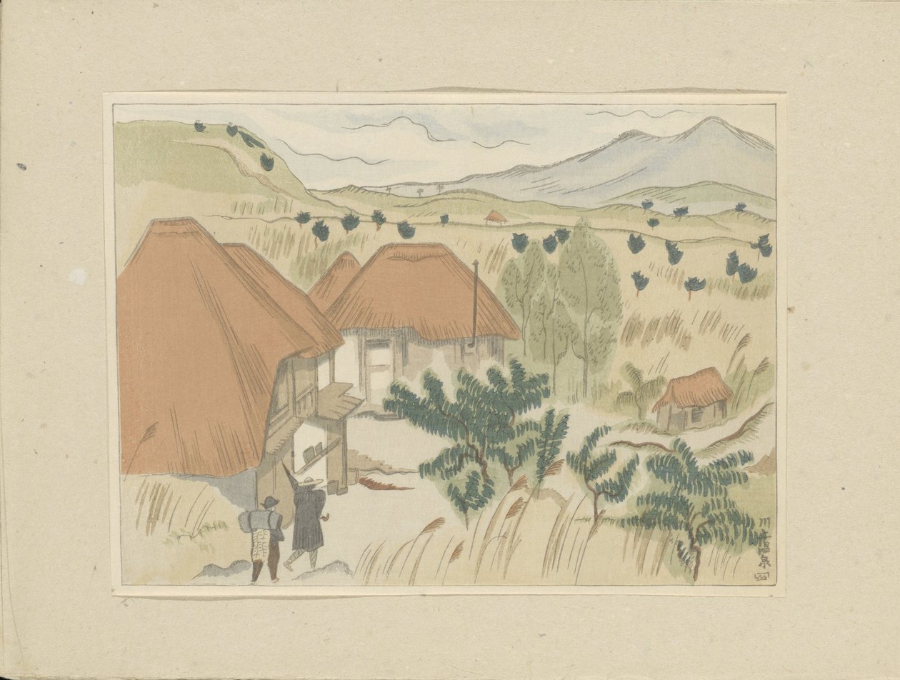 Kawakami Hot Springs, Part Two, Aizu Area, Prints of Japanese Landscapes by Morita Tsunetomo