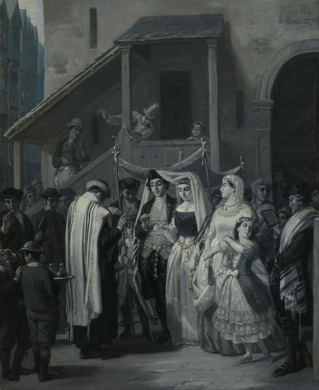 The Wedding by Moritz Daniel Oppenheim