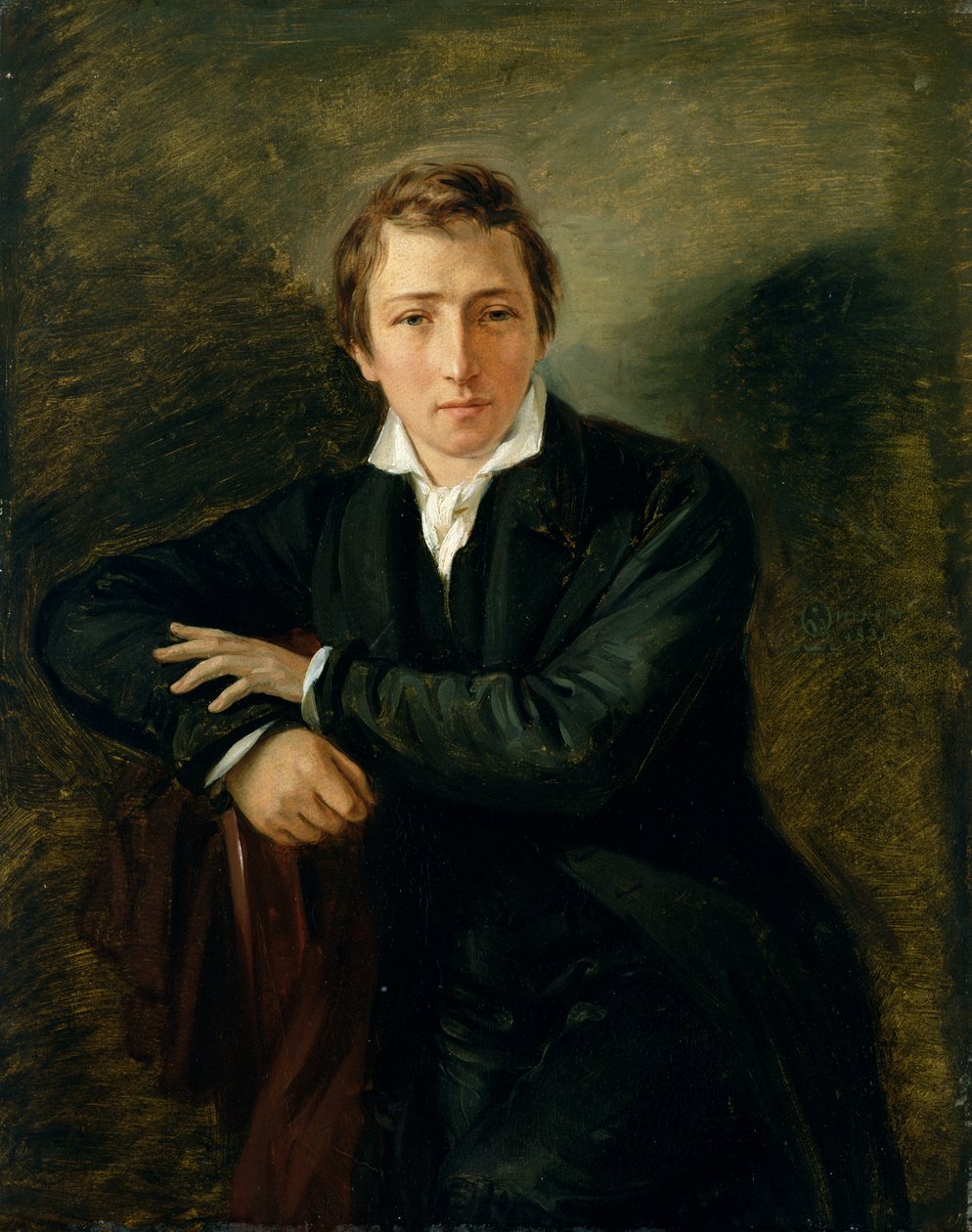 Portrait of Heinrich Heine, 1831 by Moritz Daniel Oppenheim
