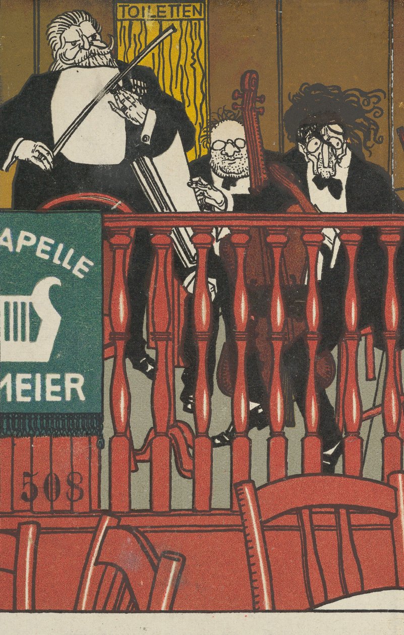 Salon Orchestra Meier, 1911 by Moritz Jung