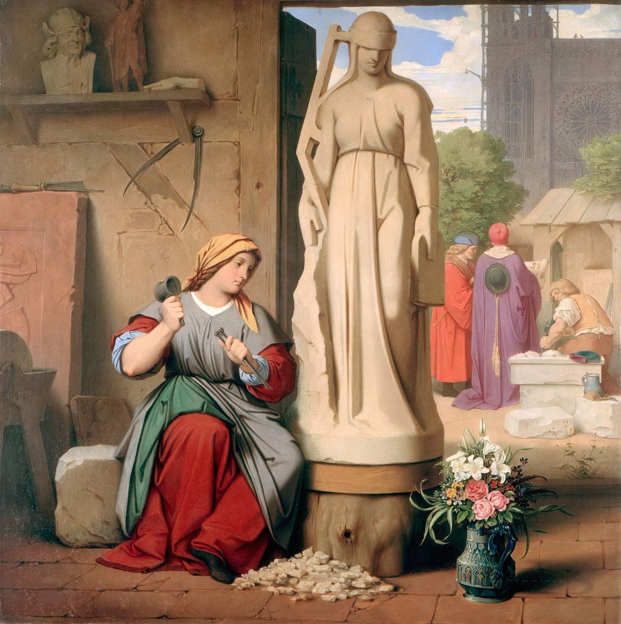 Sabina von Steinbach, 1844 by Moritz Ludwig von Schwind