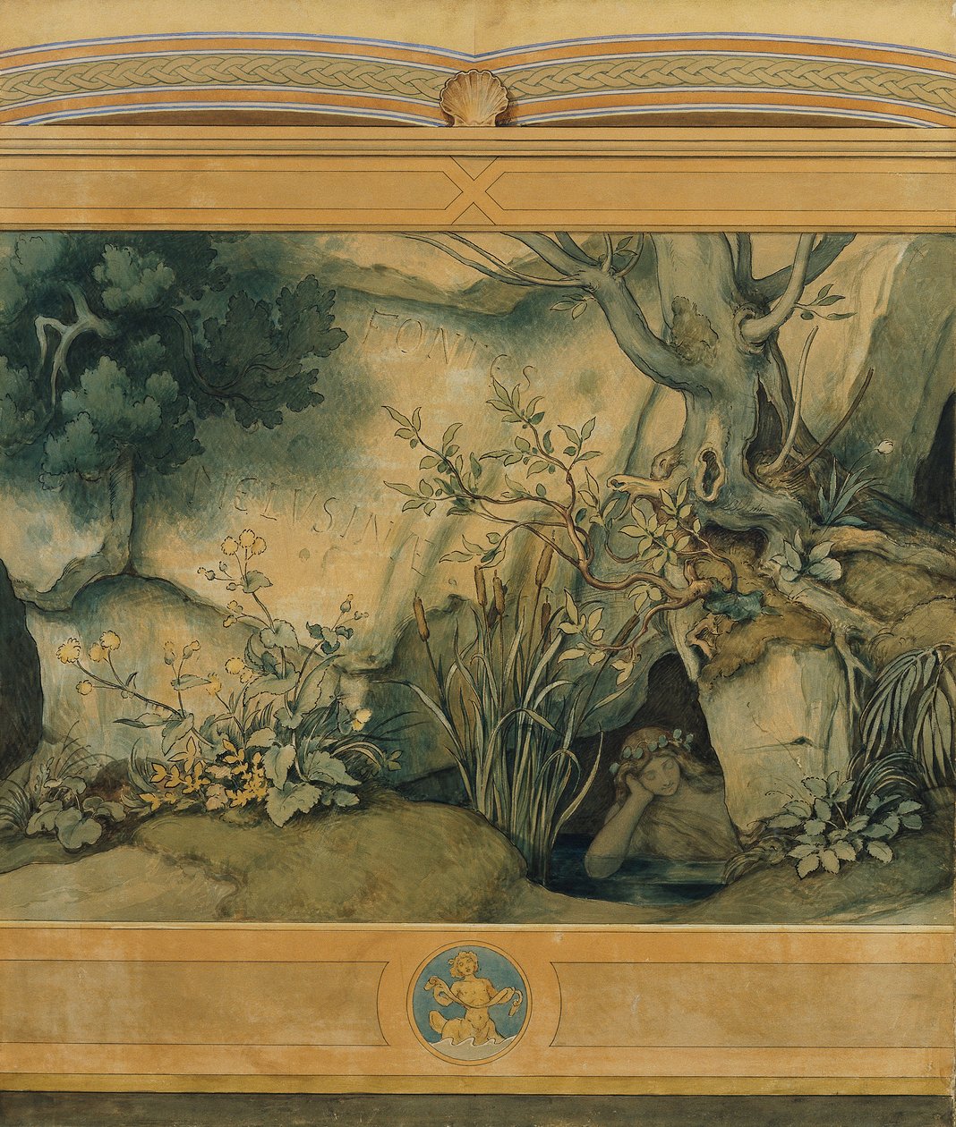 The Beautiful Melusine: I. Fontes Melusinae by Moritz Ludwig von Schwind