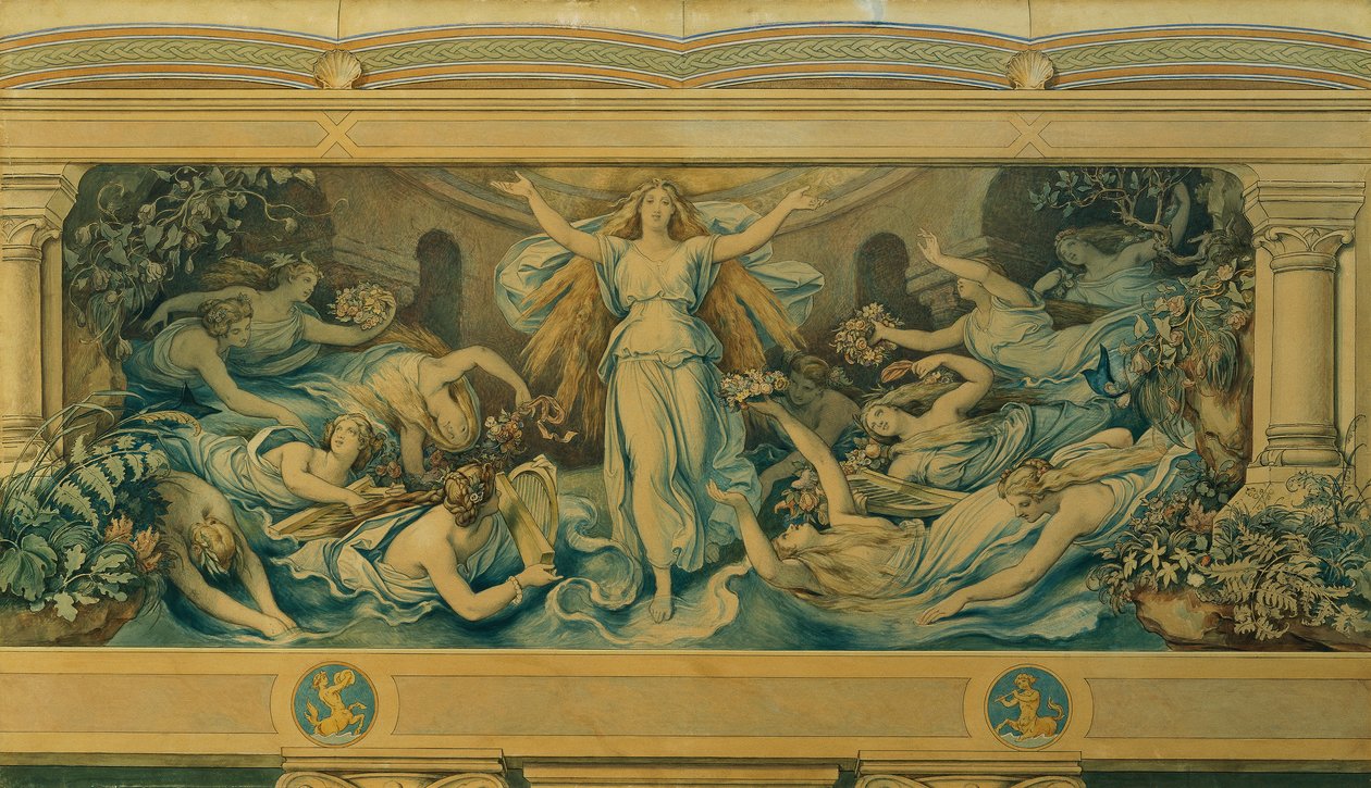 The Beautiful Melusine: V. The Sanctuary by Moritz Ludwig von Schwind