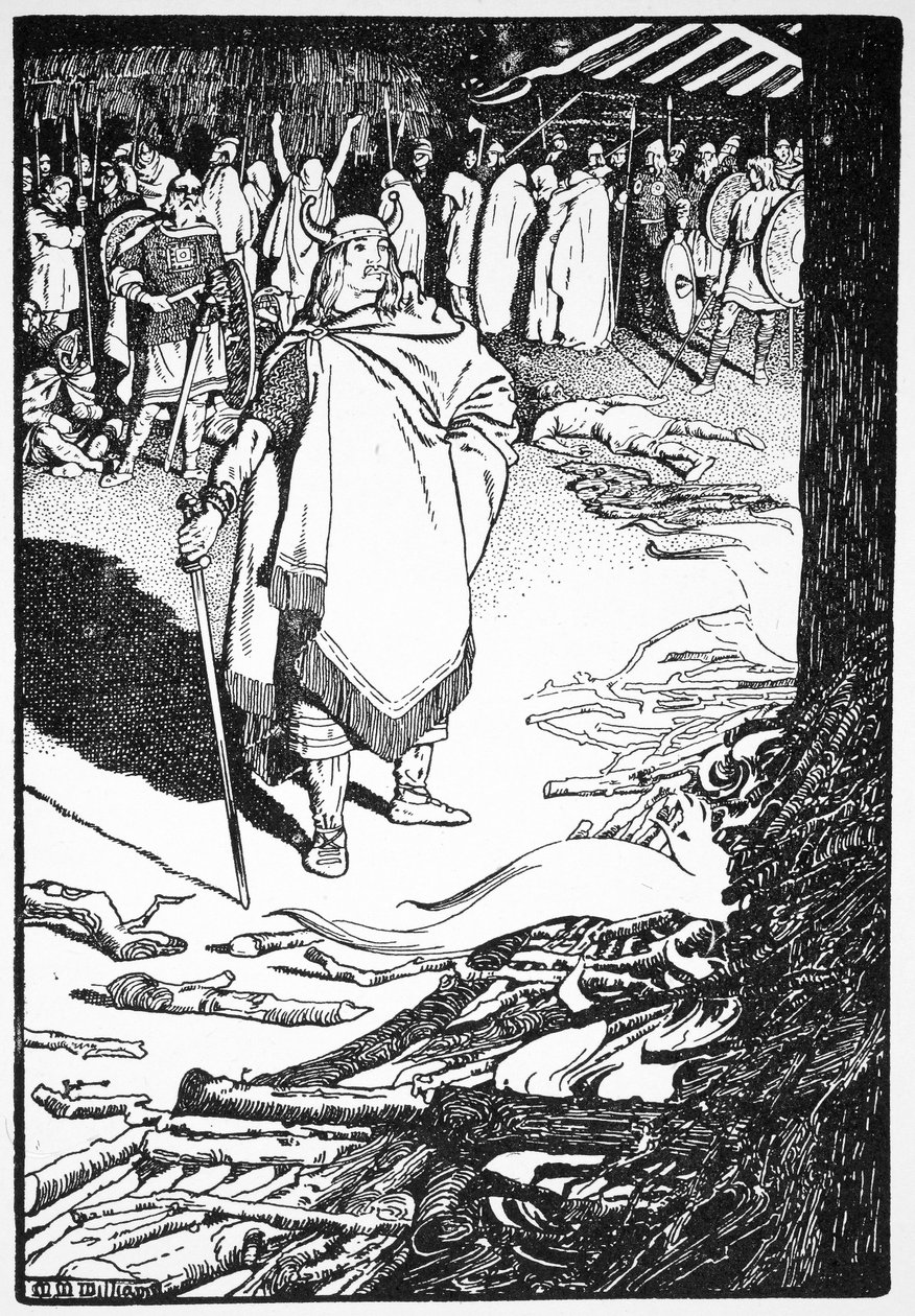 Come Thou Out, Housewife, Called Flosi to Bergthora by Morris Meredith Williams