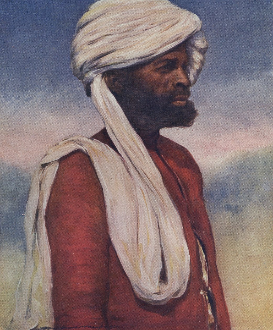 Indian soldier by Mortimer Ludington Menpes