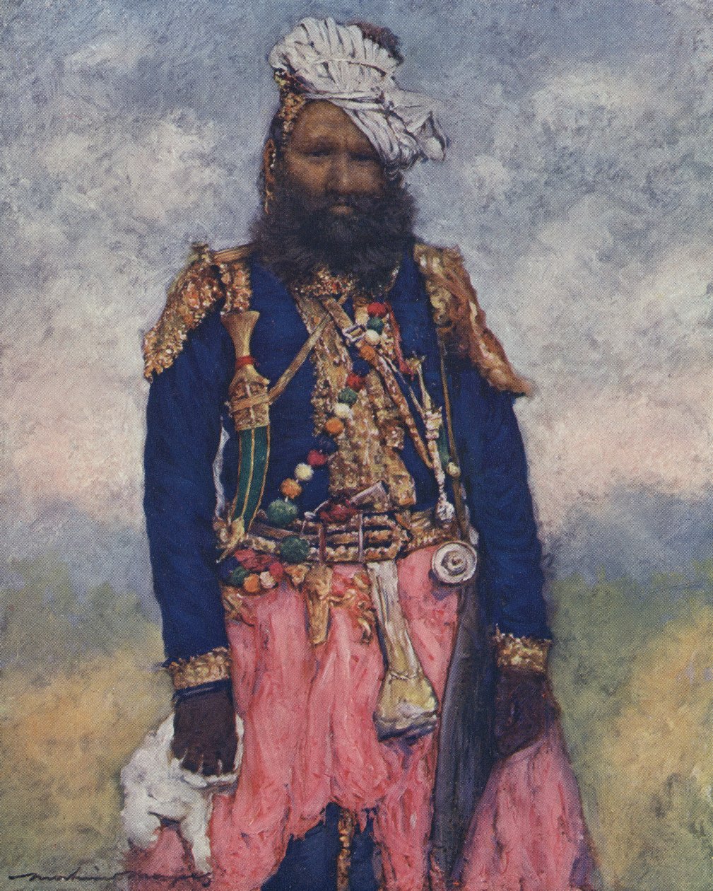 Indian soldier by Mortimer Ludington Menpes