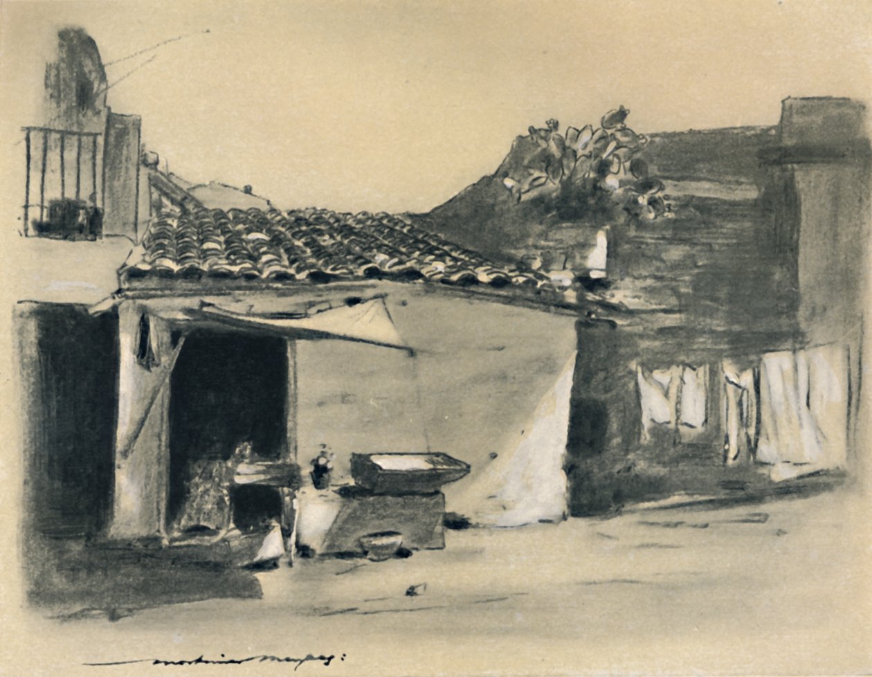 On the Outskirts of Palermo by Mortimer L Menpes