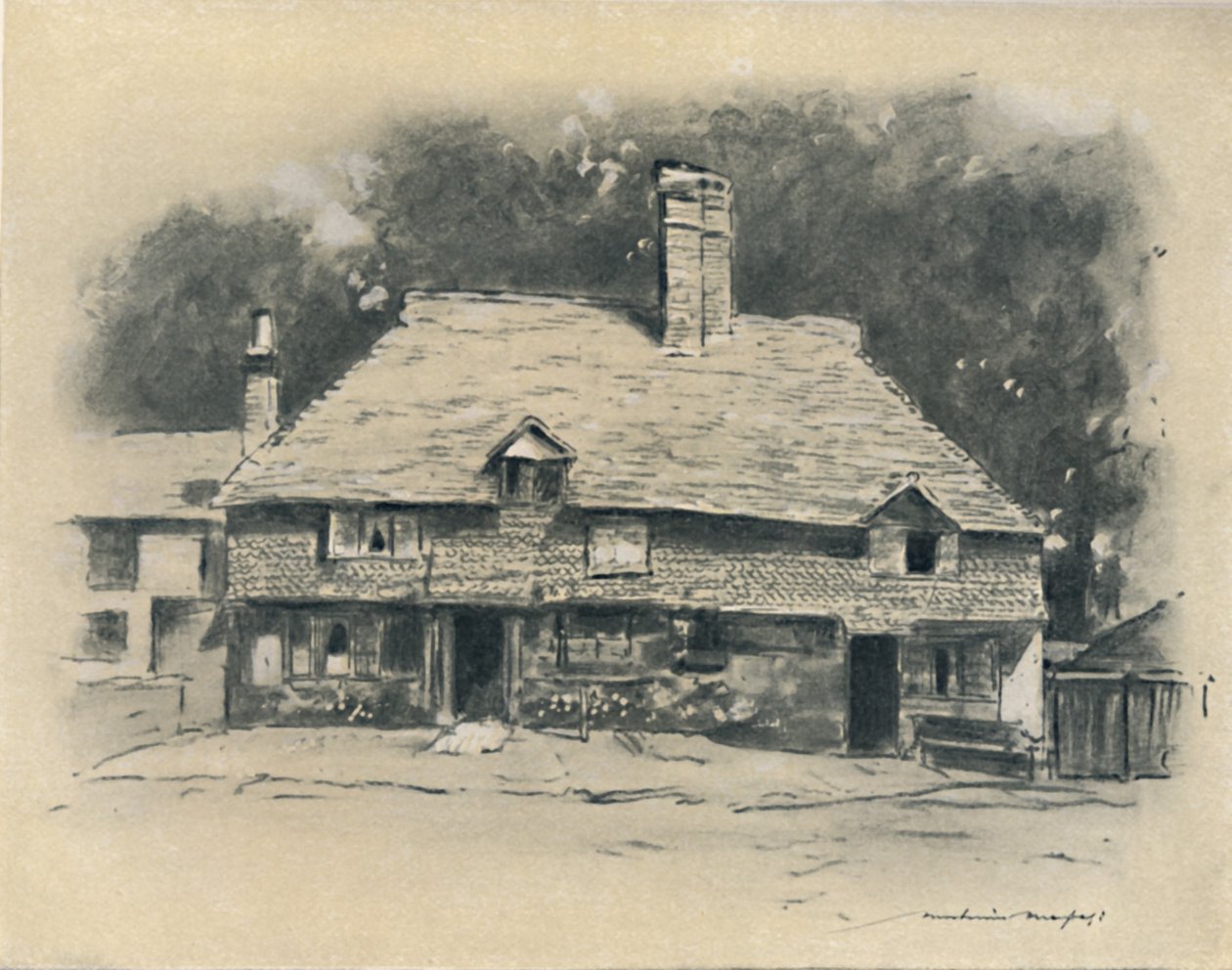 A Cottage in Surrey, 1903 by Mortimer Ludington Menpes