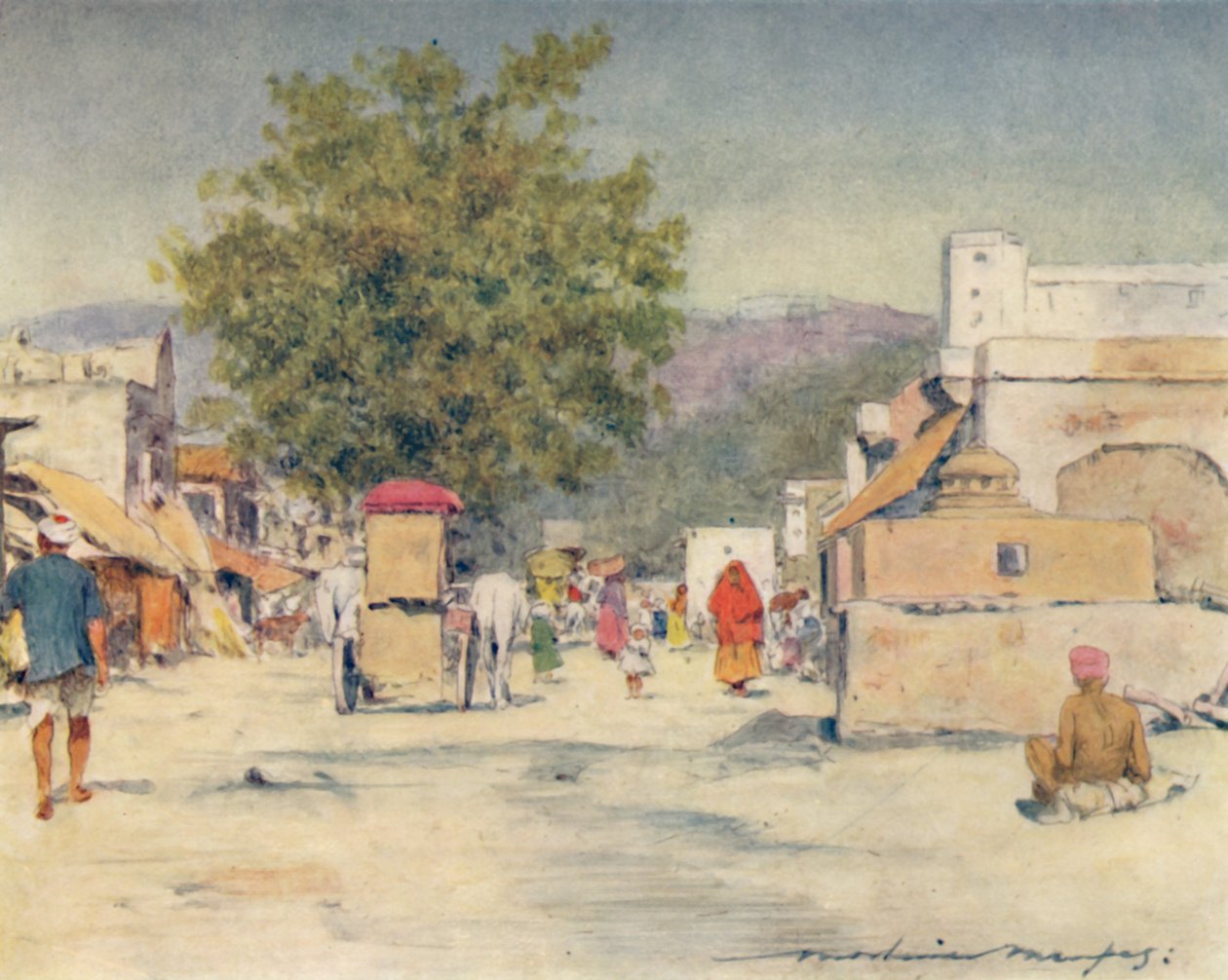 In the City of Jeypore, 1905 by Mortimer Ludington Menpes