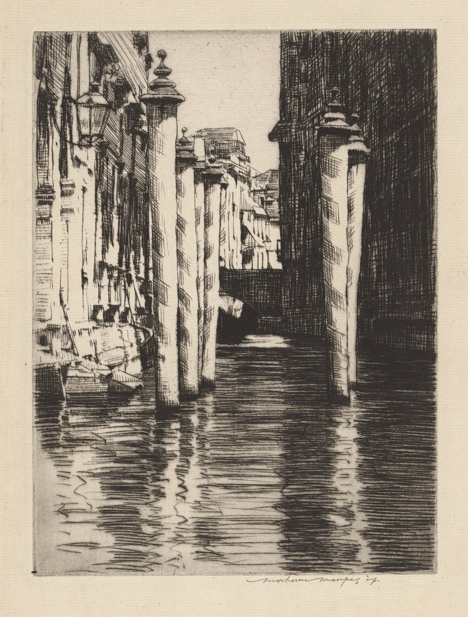 A Narrow Canal, Venice by Mortimer Menpes
