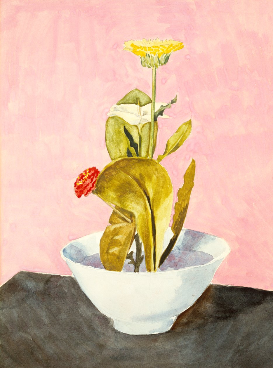Bowl of Flowers by Morton Livingston Schamberg