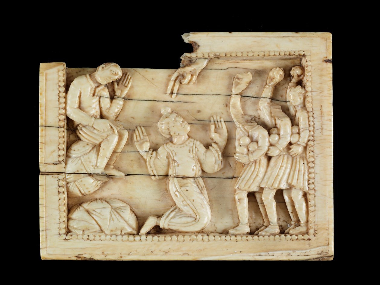 The Stoning of St. Stephen by Mosan School