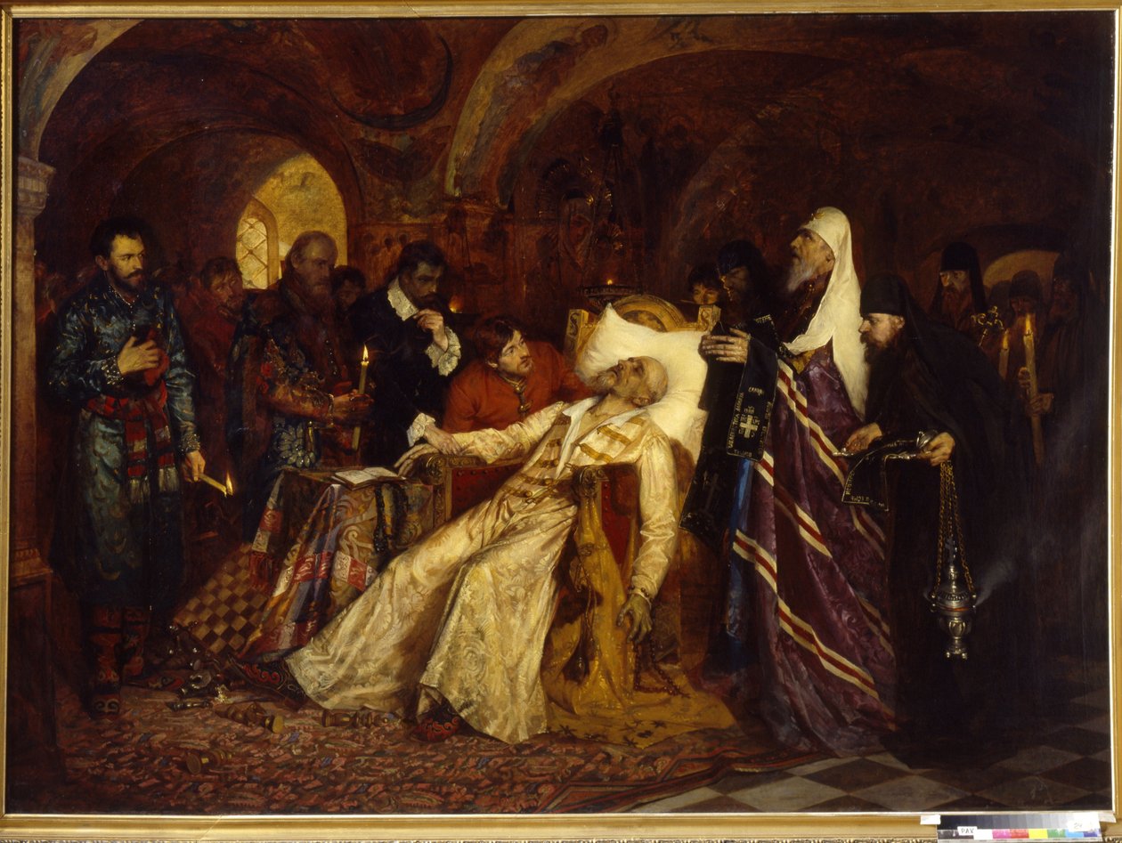 The Metropolitan Consecrates Tsar Ivan IV of Russia, Known as Ivan the Terrible (1530-1584) by Moshe Maimon