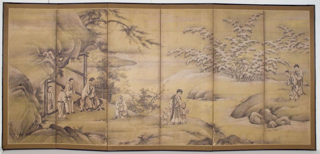 Scenes From 24 Paragons Of Filial Piety by Motonobu Kano