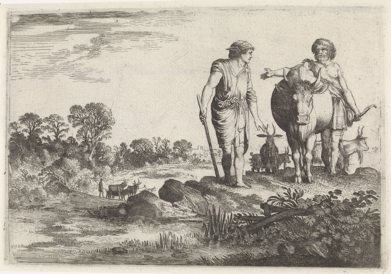 Argus Asks Mercury to Stay with Him (Mercury and Argus series) by Moyses van Wtenbrouck