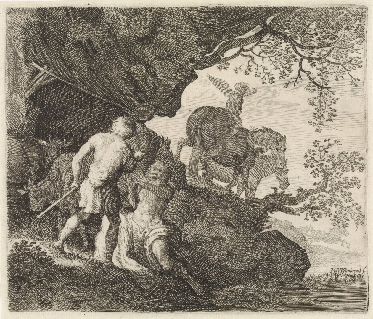 Mercury Punishes Battus by Moyses van Wtenbrouck