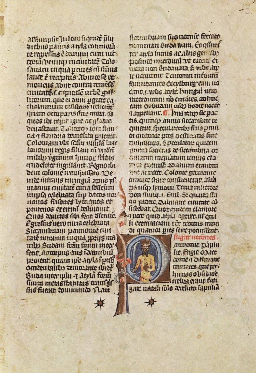 Illuminated Chronicle; Chronicon Pictum; Képes Krónika 13 by Márk Kálti