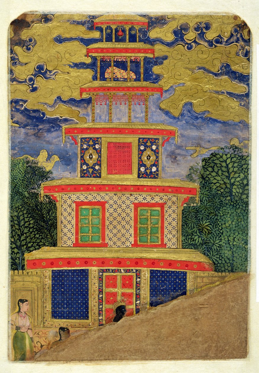 Rama Asks Lakshmana to Abandon Sita in a Forest, from the Ramayana, 1600 by Mughal School