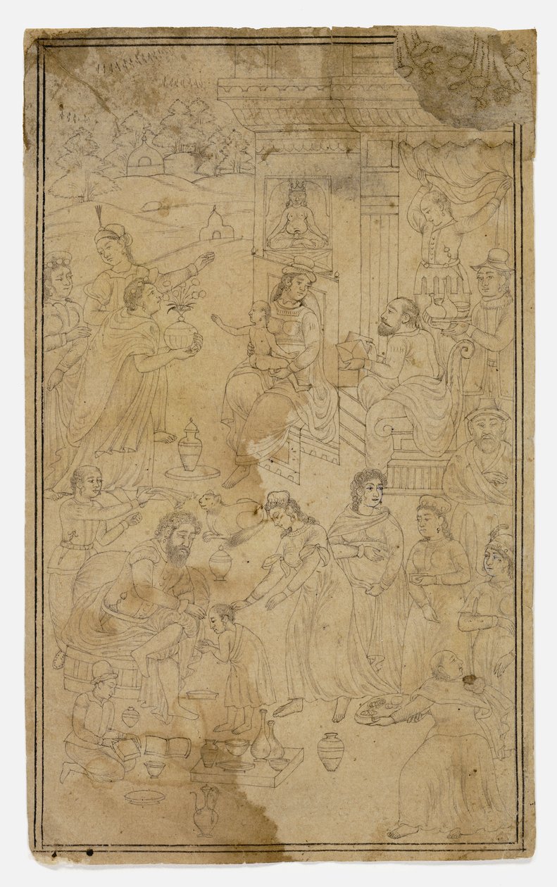 Adoration of the Magi by Mughal School: Buy fine art print