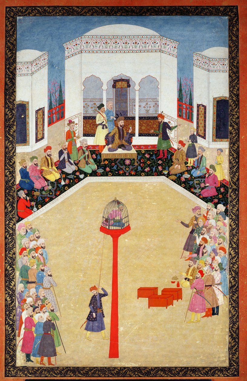 The capture of Sultan Bayazid of Turkey, Johnson Album I, no.2 numbered 9, c1680 by Mughal School