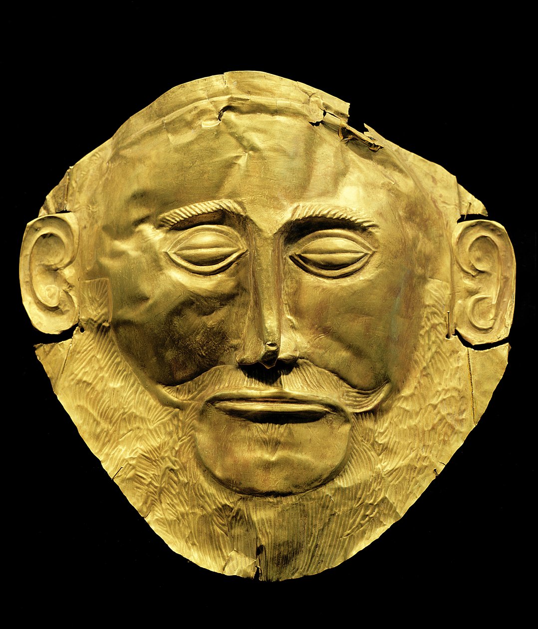 Funerary Mask from Mycenae, Formerly Thought to be that of Agamemnon by Mycenaean