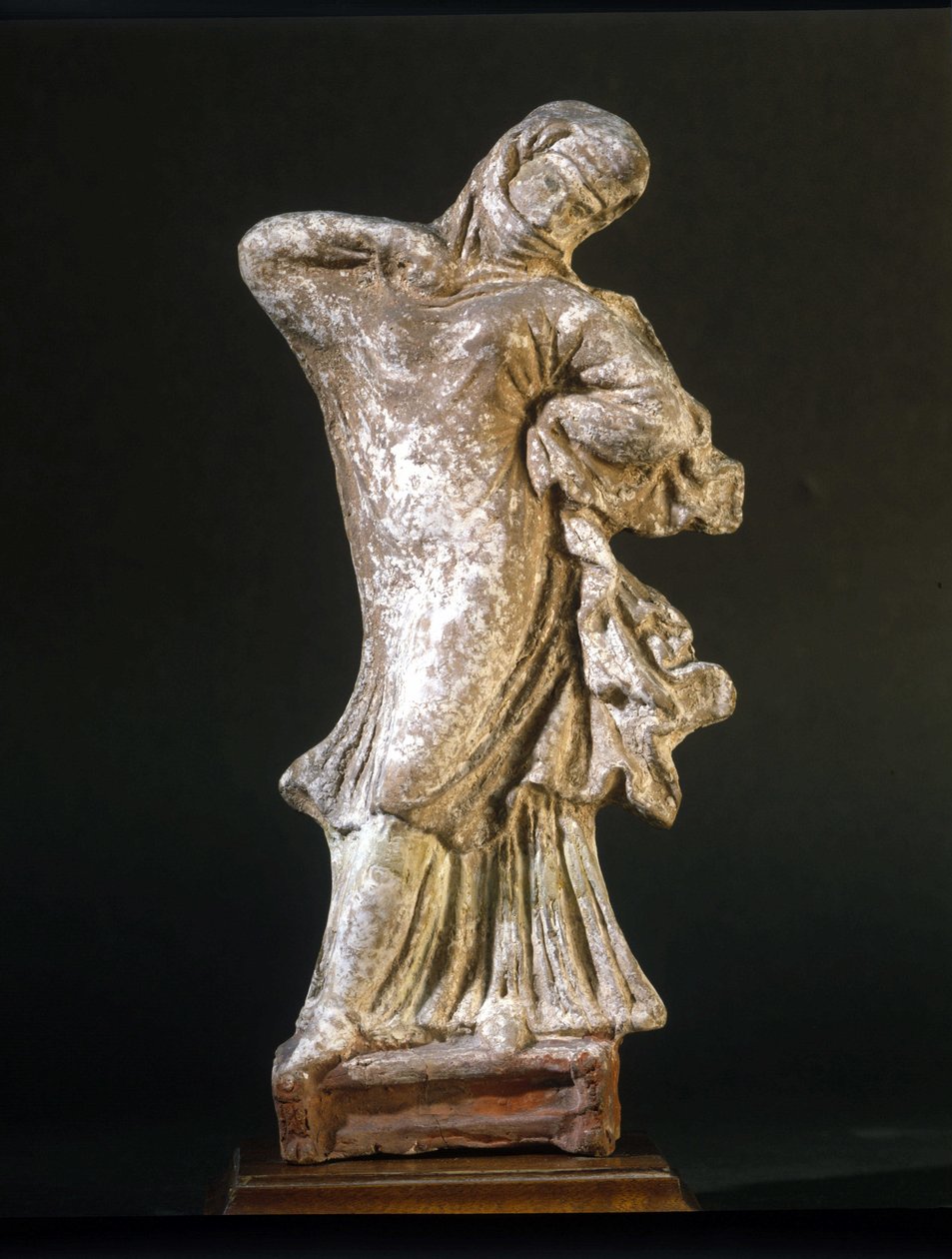 Mycenaean civilization: veiled dancer of Tanagra, 3rd century BC, Museo della Scala, Milan by Mycenaean Mycenaean
