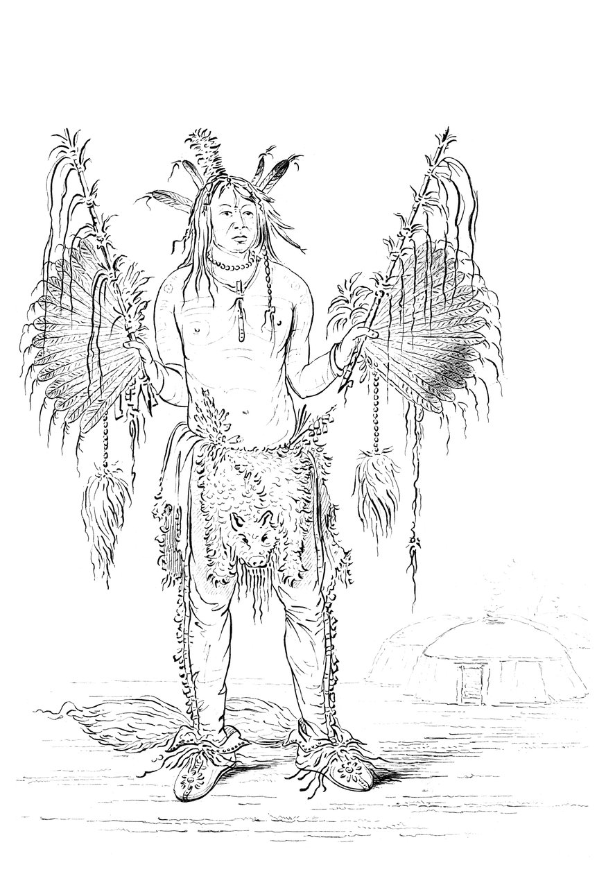 Portrait of a Native American Man by Myers and Co