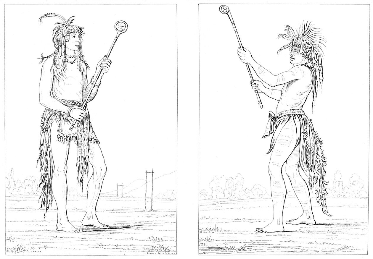 Sioux Ball Players by Myers and Co